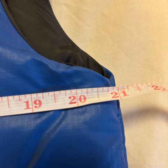 North Face Vintage Puffer Vest 700 Goose Down Black and Blue - Picture 7 of 8